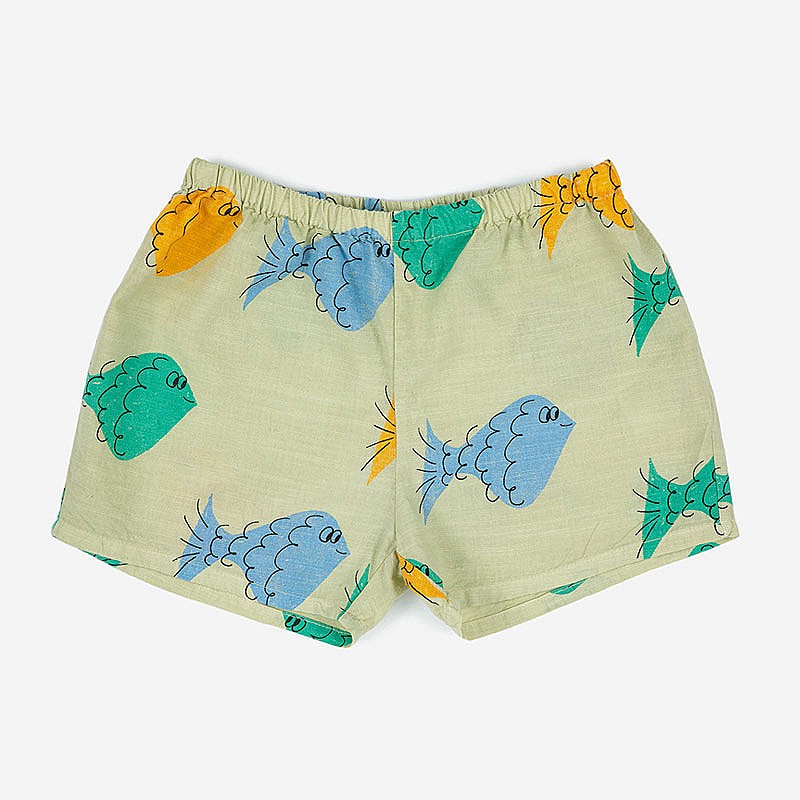 Pantalones cortos Multicolor Fish All Over - Bobo Choses Moda BC_AB074