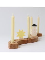 Vela Crema para el Anillo de Cumpleaños Waldorf - Aúpa Organics