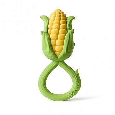 Sonajero de Caucho Natural Corn Maíz Oli&Carol - Aúpa Organics