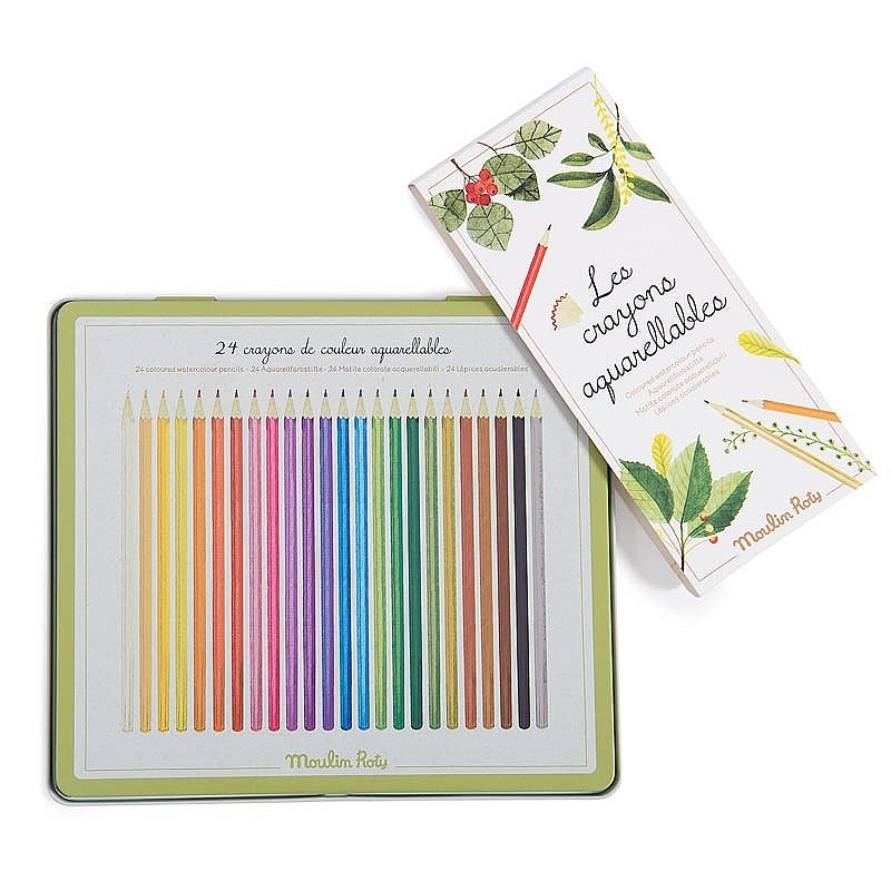 Caja de Lápices Acuarelables de 24 colores Moulin Roty - Aúpa Organics