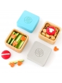 Pack de 2 Fiambreras Herméticas de Madera de Bambú Verde & Gris - Aúpa Organics