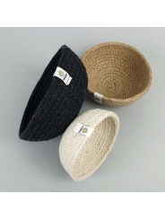 Conjunto de 3 Cestos de Yute - Roca