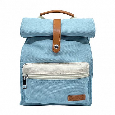 Mochila Azul de Poliéster Reciclado de Smikkels - Aúpa Organics