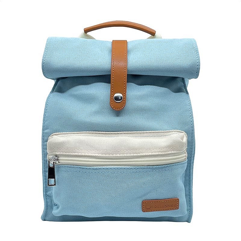 Mochila Azul de Poliéster Reciclado de Smikkels - Aúpa Organics
