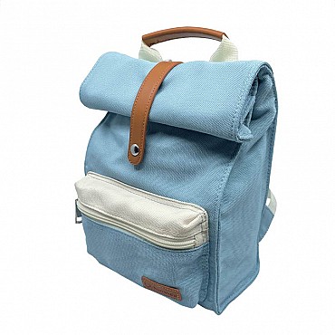 Mochila Azul de Poliéster Reciclado de Smikkels - Aúpa Organics