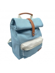 Mochila Azul de Poliéster Reciclado de Smikkels - Aúpa Organics