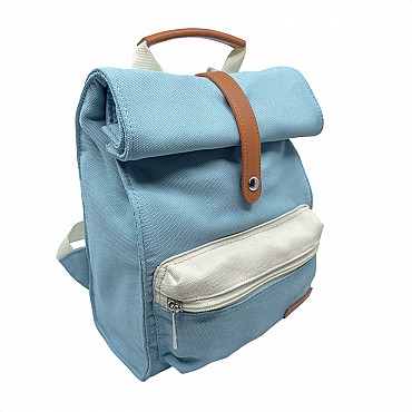 Mochila Azul de Poliéster Reciclado de Smikkels - Aúpa Organics