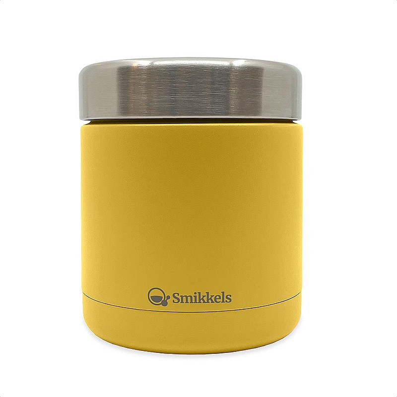 Fiambrera Térmica de Acero Inoxidable 350 ml de Smikkels - Amarillo Para Comer SMK_THFIAM
