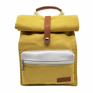 Mochila Amarilla de Poliéster Reciclado de Smikkels - Aúpa Organics