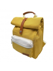 Mochila Amarilla de Poliéster Reciclado de Smikkels - Aúpa Organics