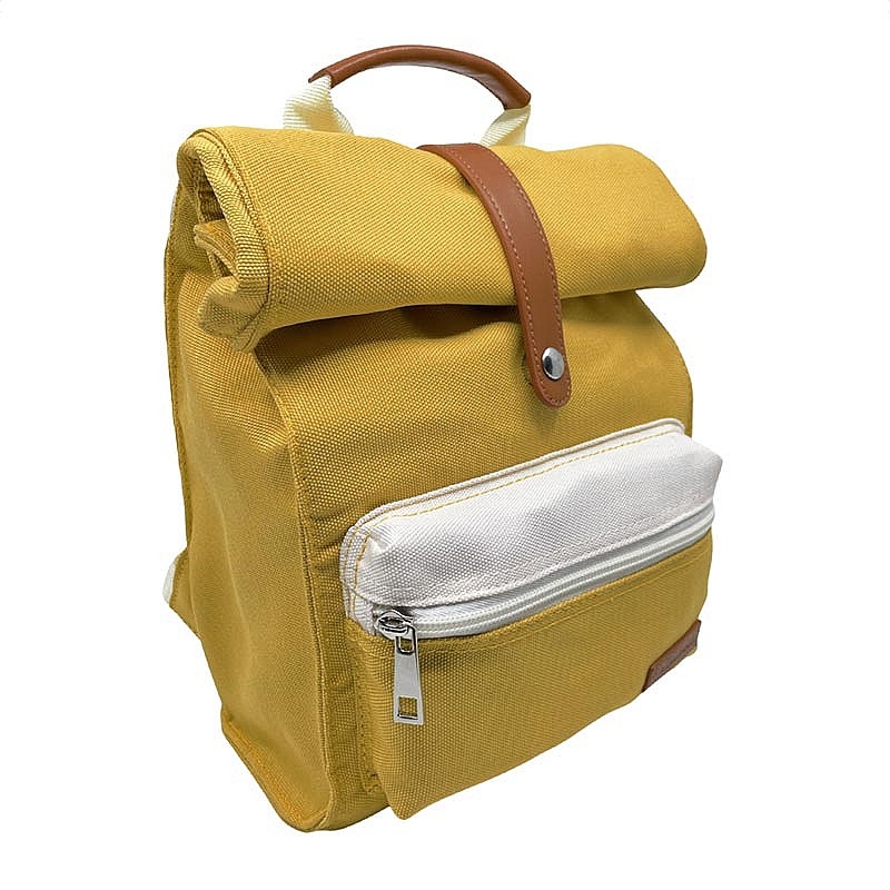 Mochila Amarilla de Poliéster Reciclado de Smikkels - Aúpa Organics