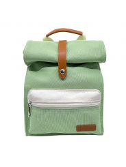 Mochila Verde de Poliéster Reciclado de Smikkels - Aúpa Organics