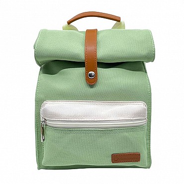 Mochila Verde de Poliéster Reciclado de Smikkels - Aúpa Organics