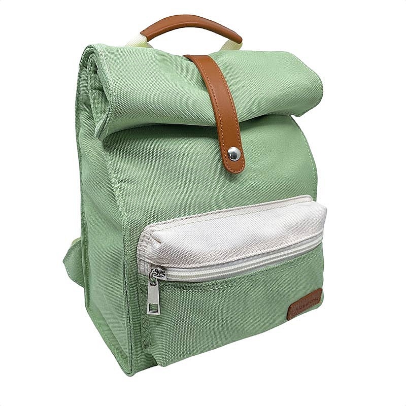 Mochila Verde de Poliéster Reciclado de Smikkels - Aúpa Organics