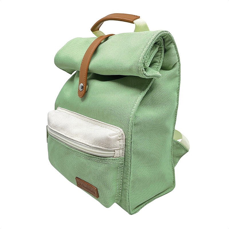 Mochila Verde de Poliéster Reciclado de Smikkels - Aúpa Organics
