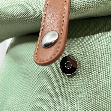 Mochila Verde de Poliéster Reciclado de Smikkels - Aúpa Organics