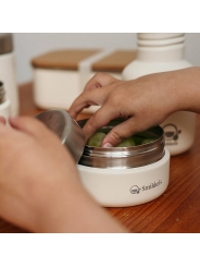 Fiambrera Hermética de Acero Inoxidable 280 ml de Smikkels - Aúpa Organics