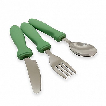 Pack 3 Cubiertos de Acero Inoxidable Smikkels - Aúpa Organics