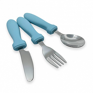 Pack 3 Cubiertos de Acero Inoxidable Smikkels - Aúpa Organics