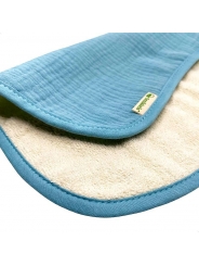 Toalla & Servilleta de Algodón Orgánico Azul Smikkels - Aúpa Organics