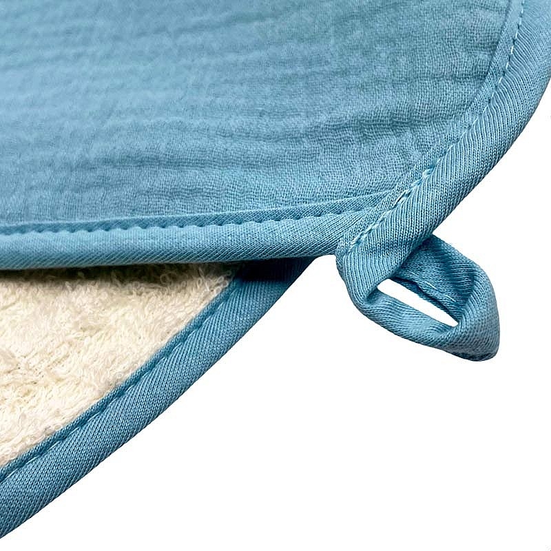 Toalla & Servilleta de Algodón Orgánico Azul Smikkels - Aúpa Organics