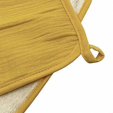 Toalla & Servilleta de Algodón Orgánico Amarillo Smikkels - Aúpa Organics