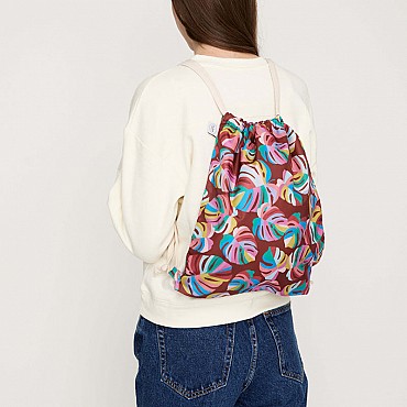 Mochila Impermeable de Poliéster Reciclado Tropical Green - Aúpa Organics