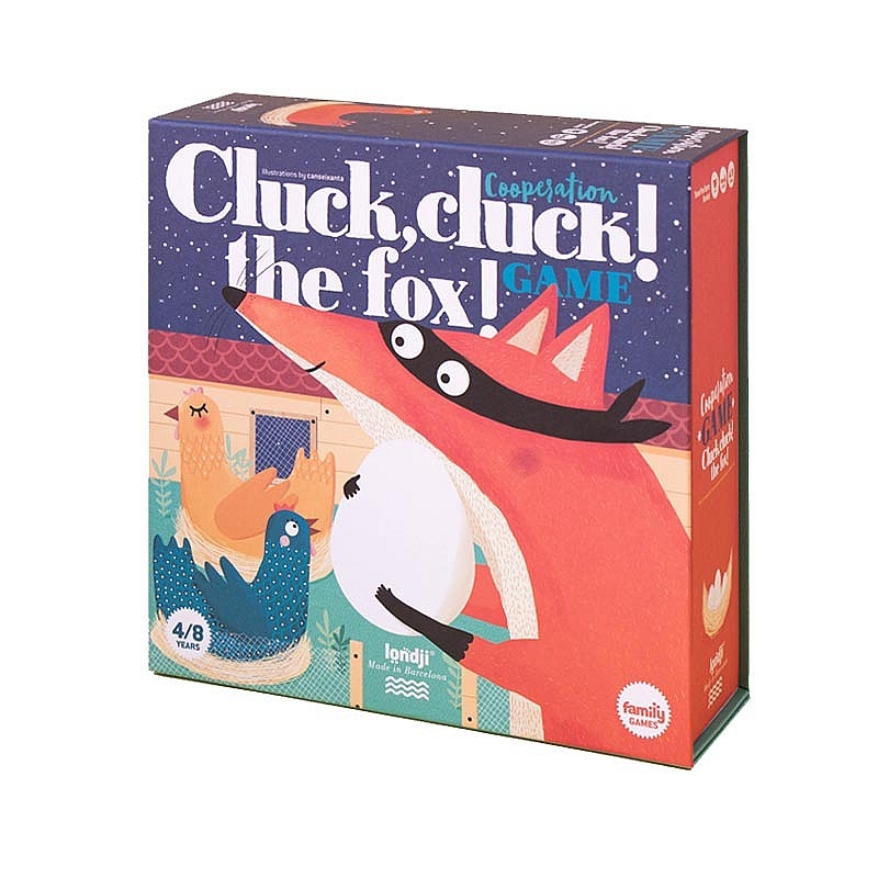 Cluck, cluck! The fox! Juego Cooperativo de Londji - Aúpa Organics
