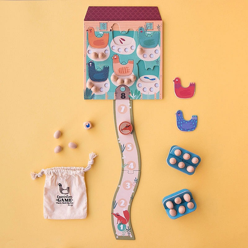 Cluck, cluck! The fox! Juego Cooperativo de Londji - Aúpa Organics