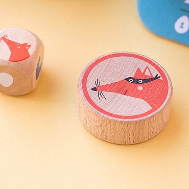 Cluck, cluck! The fox! Juego Cooperativo de Londji - Aúpa Organics