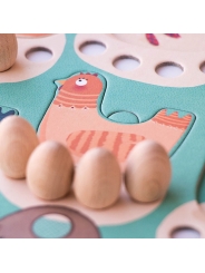 Cluck, cluck! The fox! Juego Cooperativo de Londji - Aúpa Organics