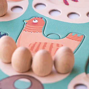 Cluck, cluck! The fox! Juego Cooperativo de Londji - Aúpa Organics