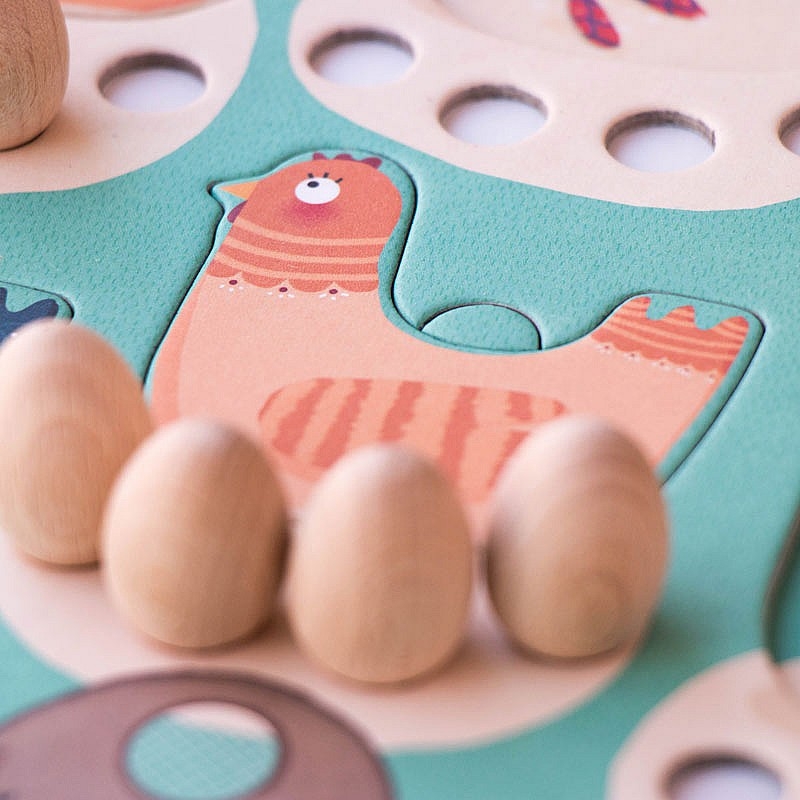 Cluck, cluck! The fox! Juego Cooperativo de Londji - Aúpa Organics