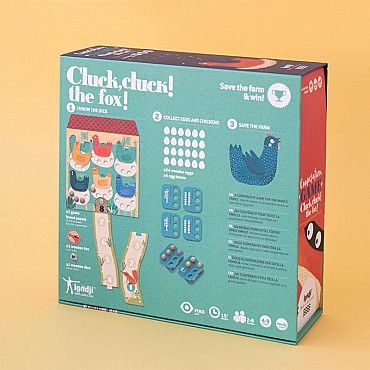 Cluck, cluck! The fox! Juego Cooperativo de Londji - Aúpa Organics