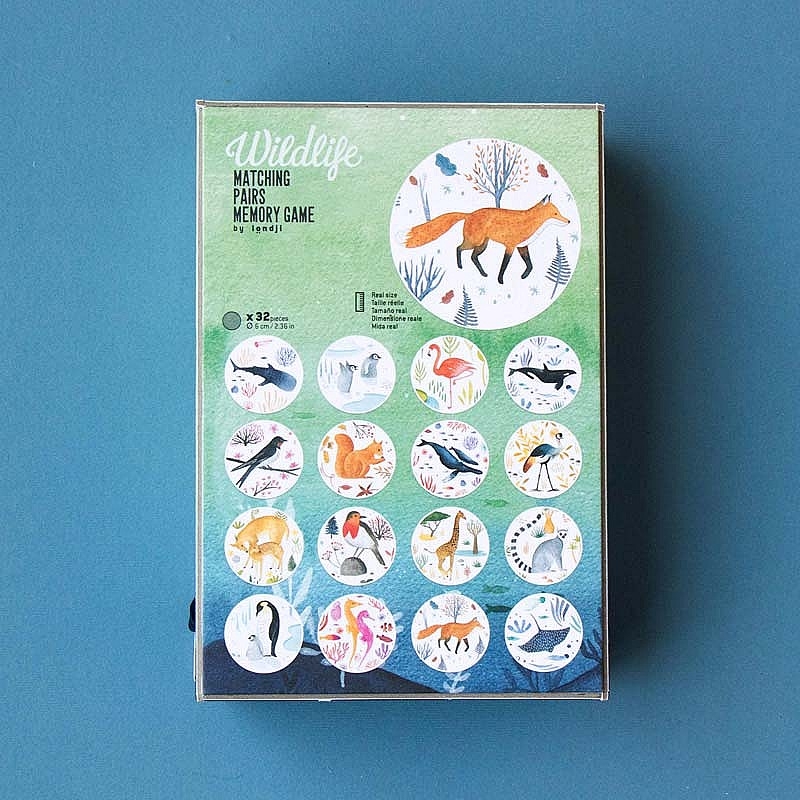 Wildlife. Juego de Memoria de Londji - Aúpa Organics