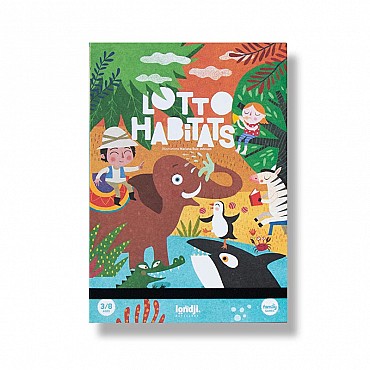 Habitats. Juego de Lotería de Londji - Aúpa Organics