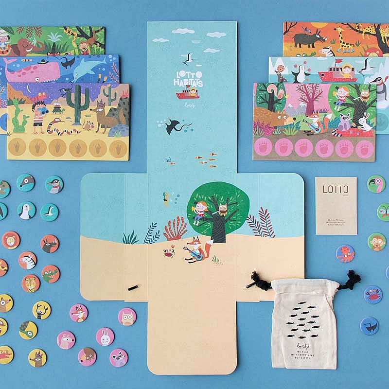 Habitats. Juego de Lotería de Londji - Aúpa Organics