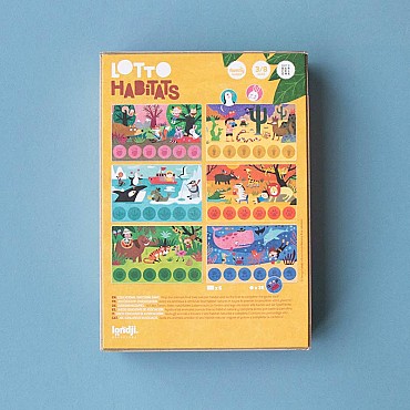 Habitats. Juego de Lotería de Londji - Aúpa Organics