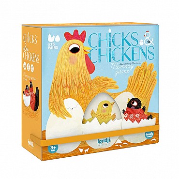 Chicks & Chickens. Juego de Memoria de Londji - Aúpa Organics