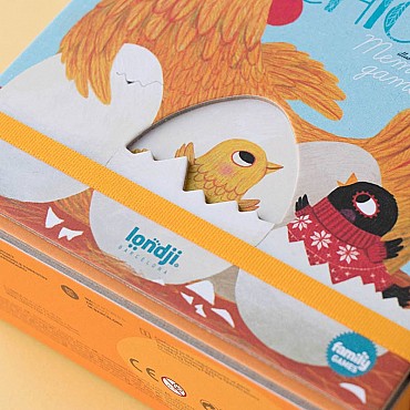 Chicks & Chickens. Juego de Memoria de Londji - Aúpa Organics