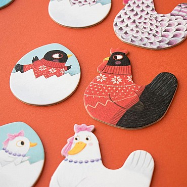 Chicks & Chickens. Juego de Memoria de Londji - Aúpa Organics