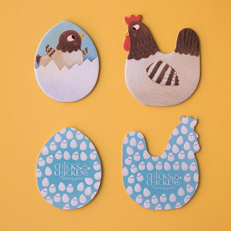 Chicks & Chickens. Juego de Memoria de Londji - Aúpa Organics