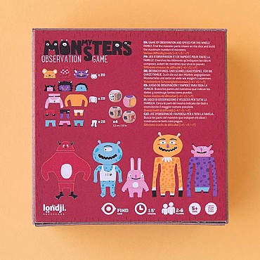 My Monster. Juego de Observación de Londji - Aúpa Organics