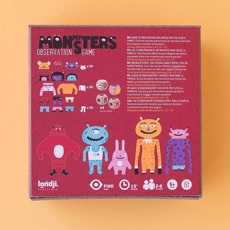 My Monster. Juego de Observación de Londji - Aúpa Organics