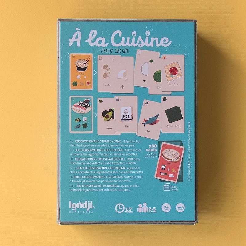 À la cuisine. Juego de Cartas de Estrategia de Londji - Aúpa Organics