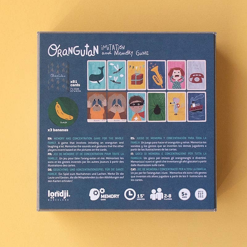 Orangutan. Juego de Memoria de Londji - Aúpa Organics
