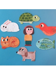 7 Puzzles reversibles I Love My Pets de Londji - Aúpa Organics