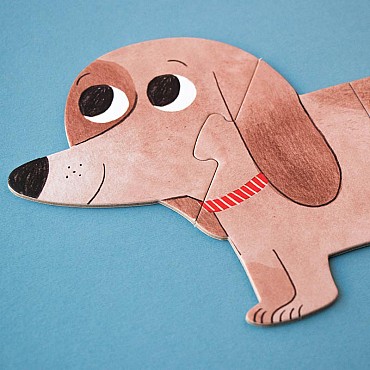 7 Puzzles reversibles I Love My Pets de Londji - Aúpa Organics