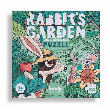 Puzzle 24 piezas Rabbit's Garden de Londji - Aúpa Organics