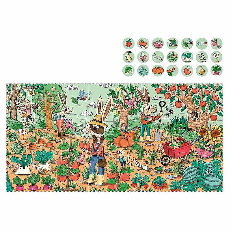 Puzzle 24 piezas Rabbit's Garden de Londji - Aúpa Organics